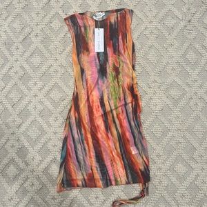 Multi Colored Sheer Dress